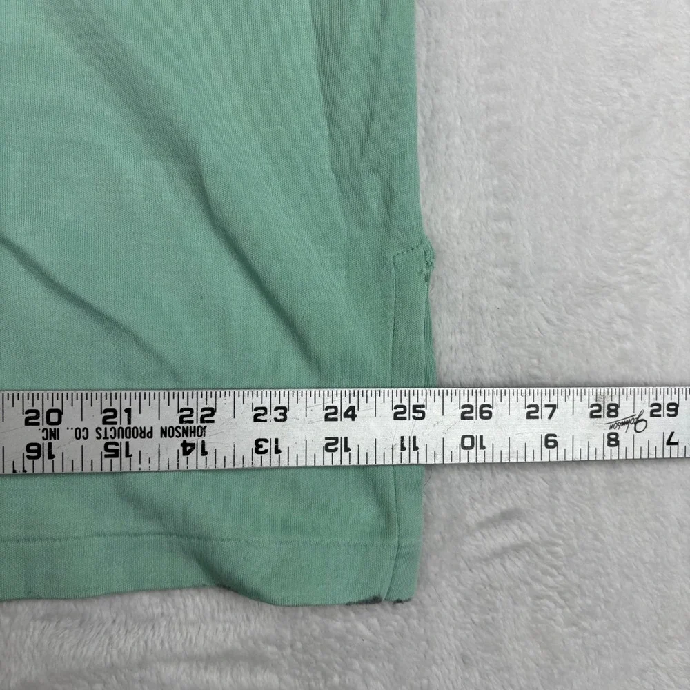 Polo Ralph Lauren Mens XL Seafoam Green Short Sleeve Polo Shirt Purple Embroider